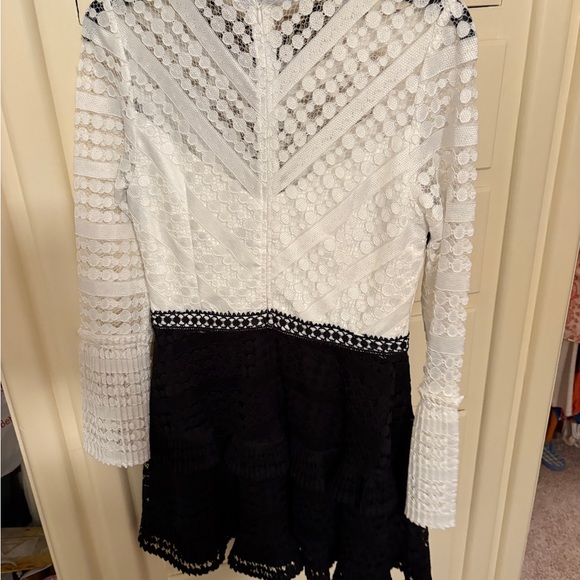 Gianni Bini Black and White Lace Dress - Picture 2 of 2